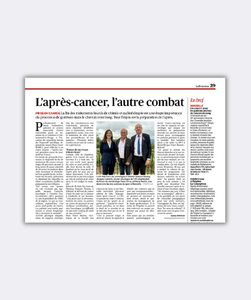 Le 5ème Forum OncoPaca-Corse à l’honneur dans le journal La Provence